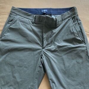 J. Crew charcoal tech Shorts 9 in